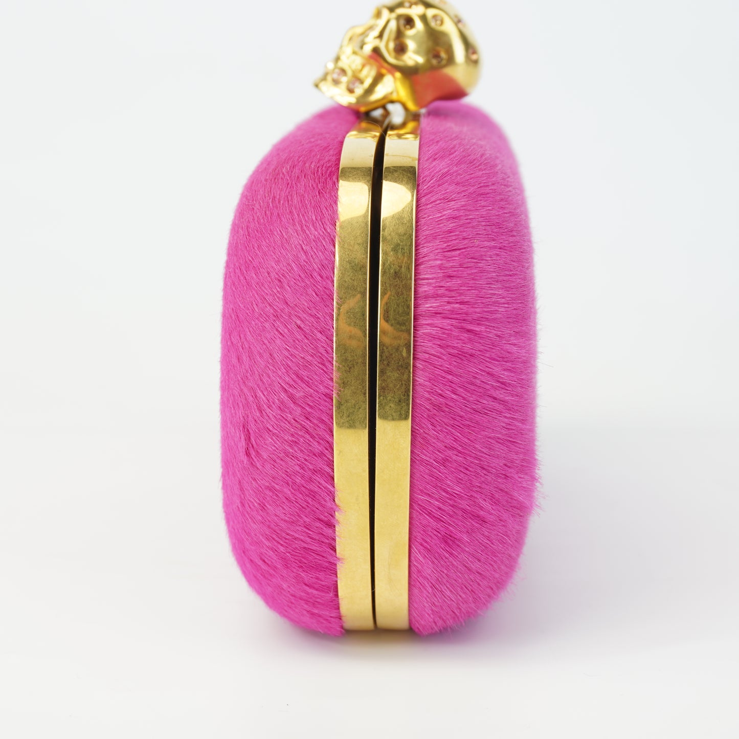 Alexander McQueen Skull Clutch Pink