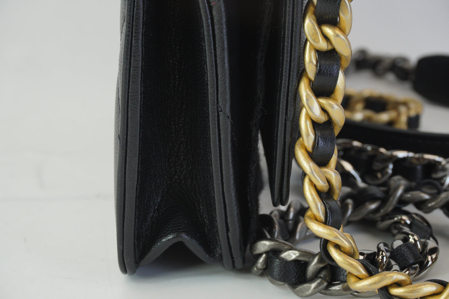 Chanel 19  WOC Black GSMHW