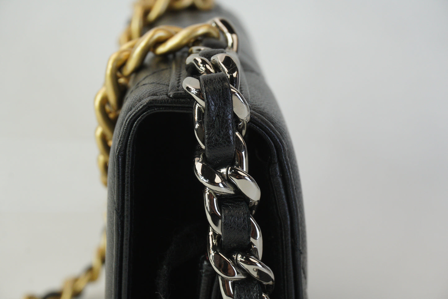 Chanel 19  WOC Black GSMHW