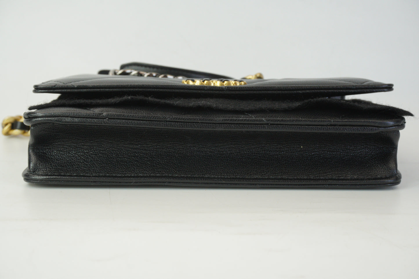 Chanel 19  WOC Black GSMHW