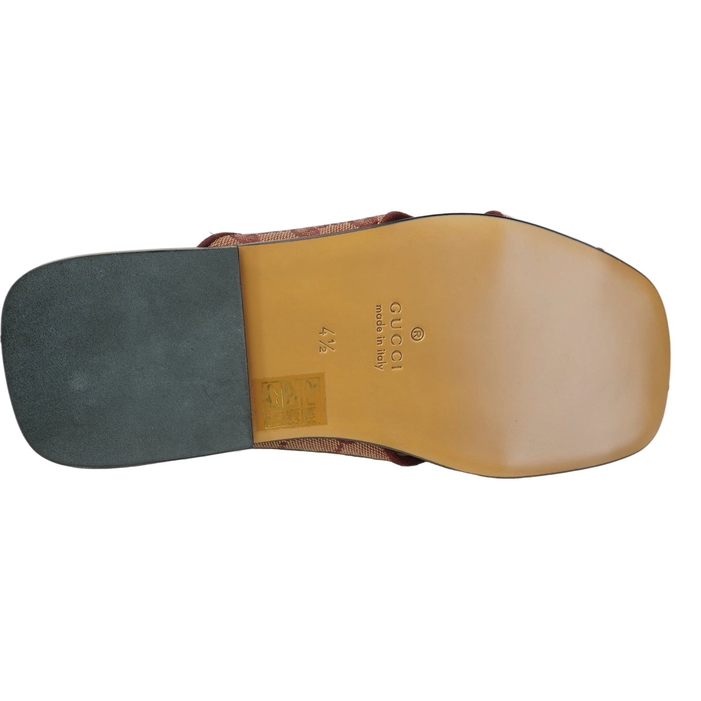 Gucci GG Canvas Criss Cross Slides size 37.5