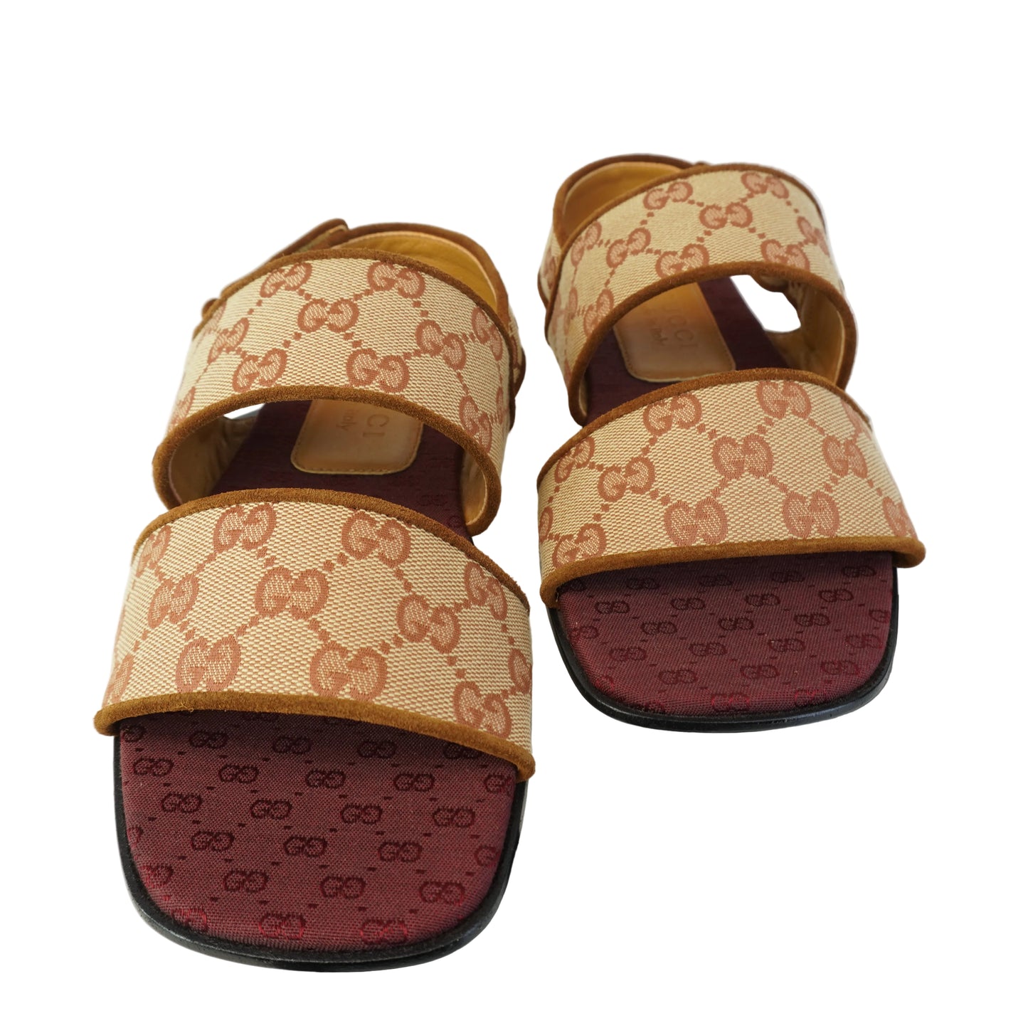 Gucci GG Supreme Canvas Sandals size 37.5