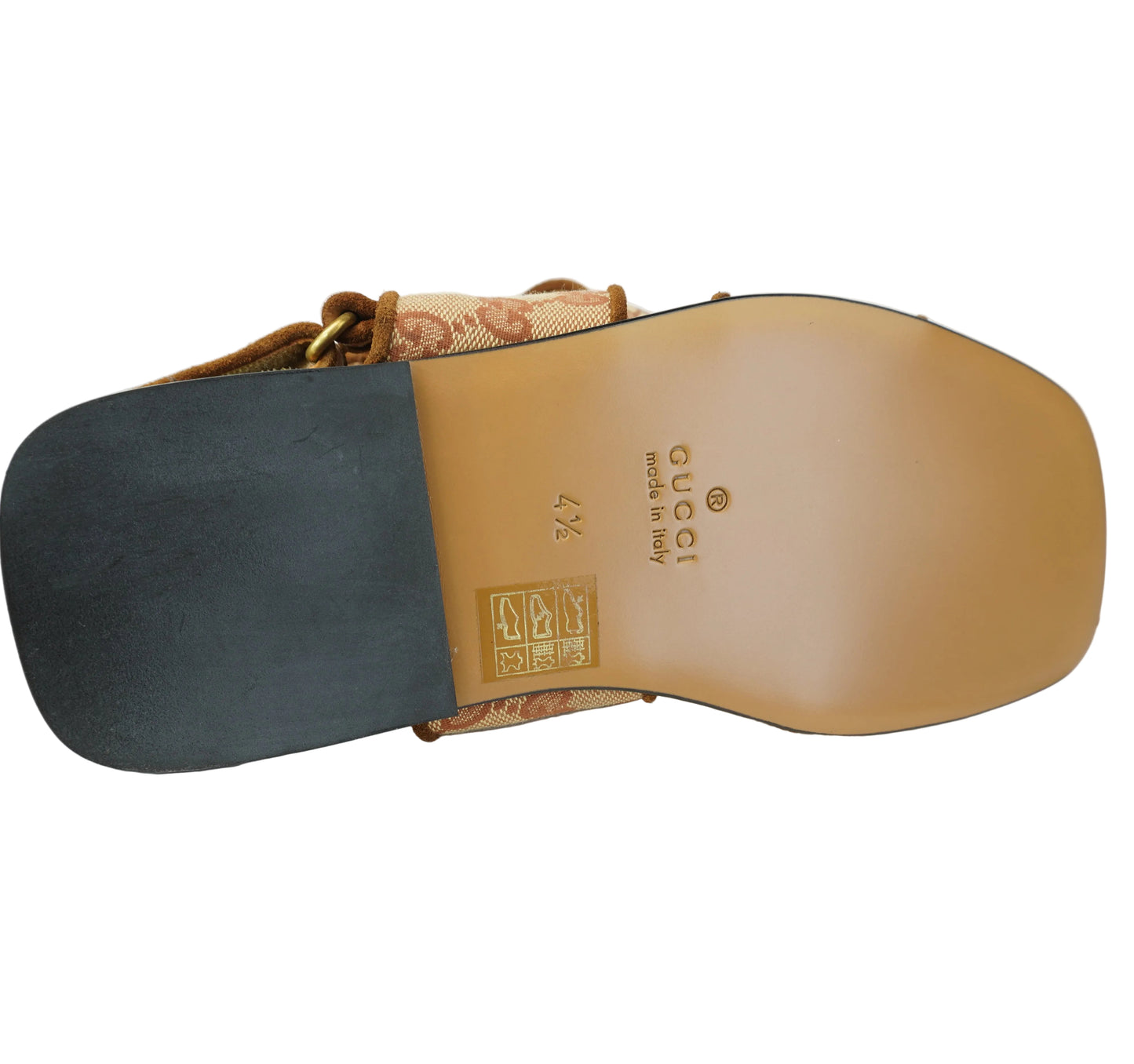 Gucci GG Supreme Canvas Sandals size 37.5
