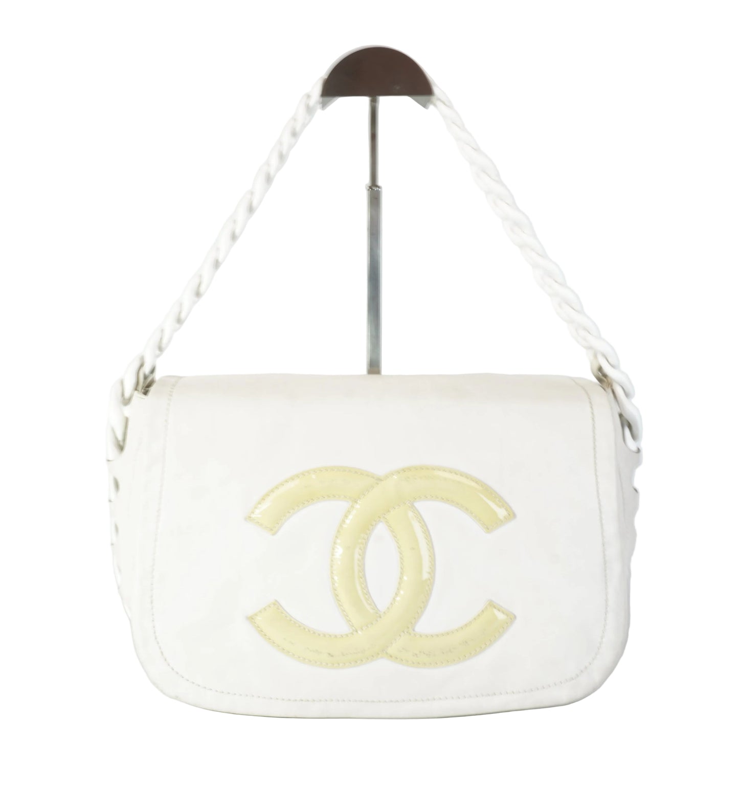 Chanel Modern Rhodoid Flap White