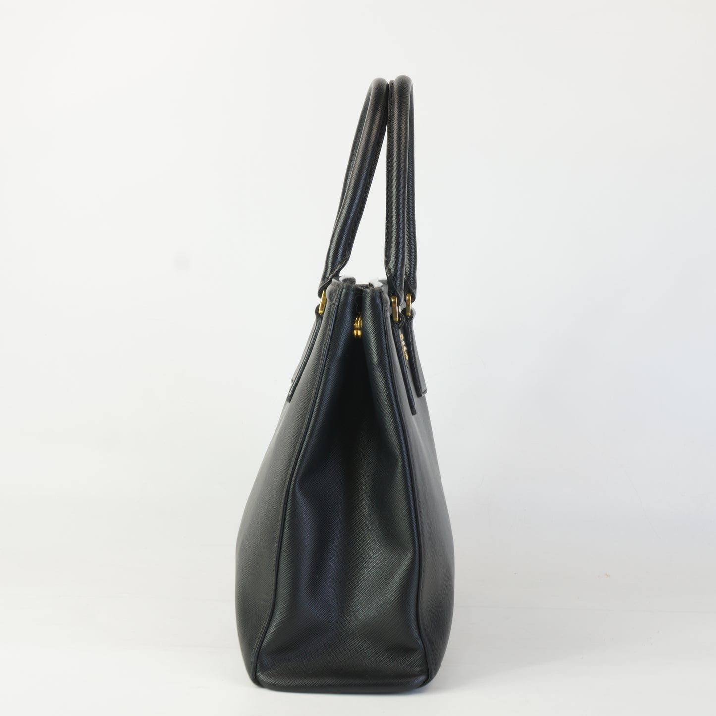 Prada Galleria Saffiano Leather Black GHW Medium