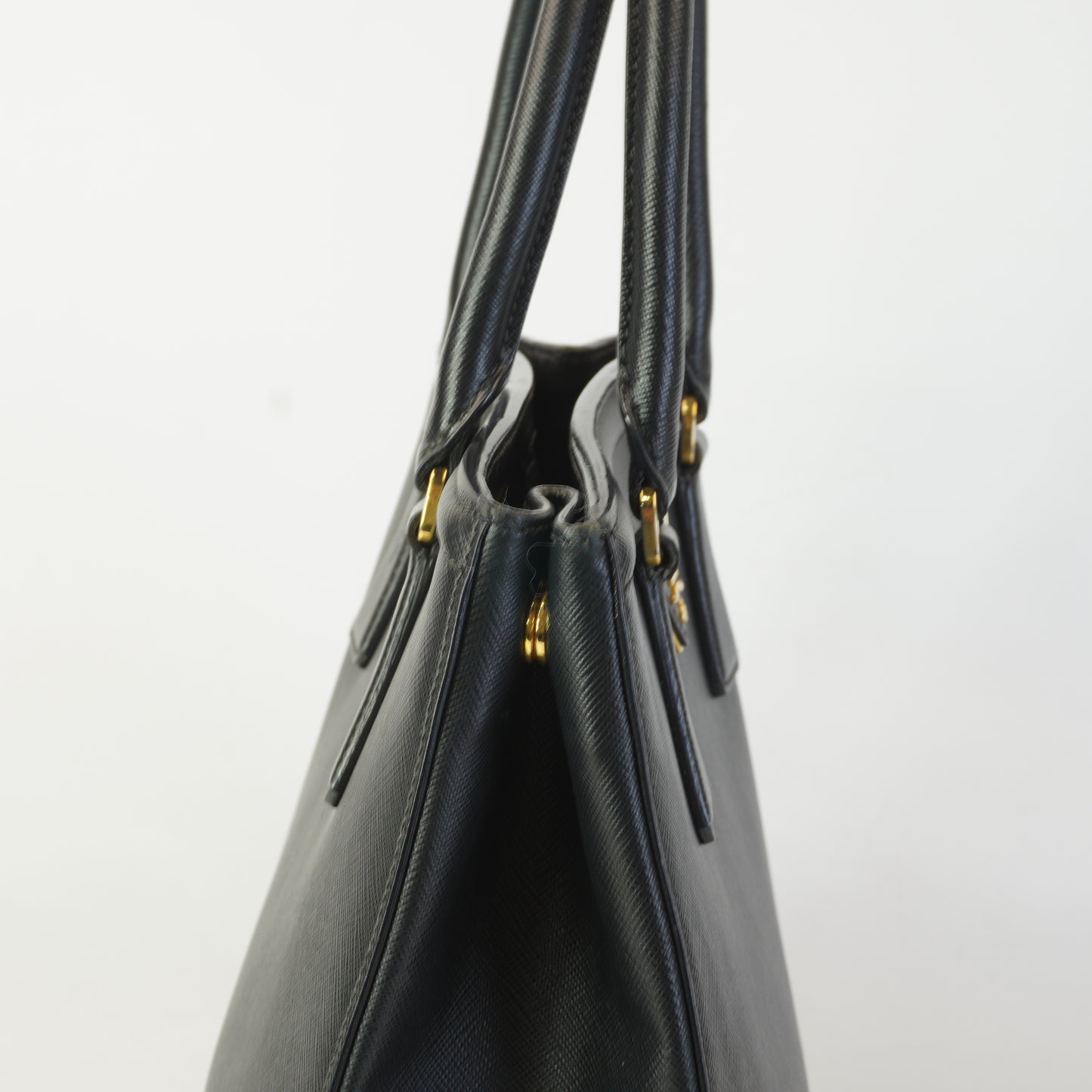 Prada Galleria Saffiano Leather Black GHW Medium