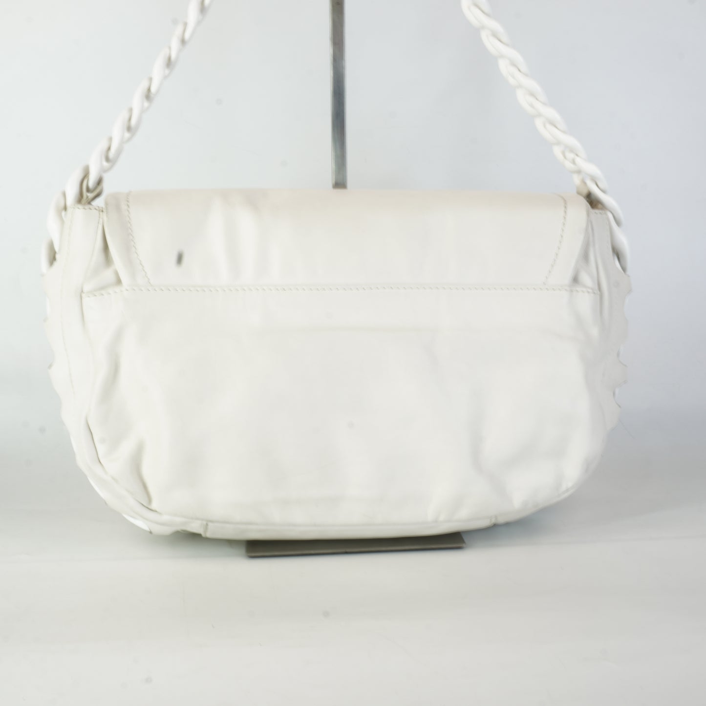 Chanel Modern Rhodoid Flap White