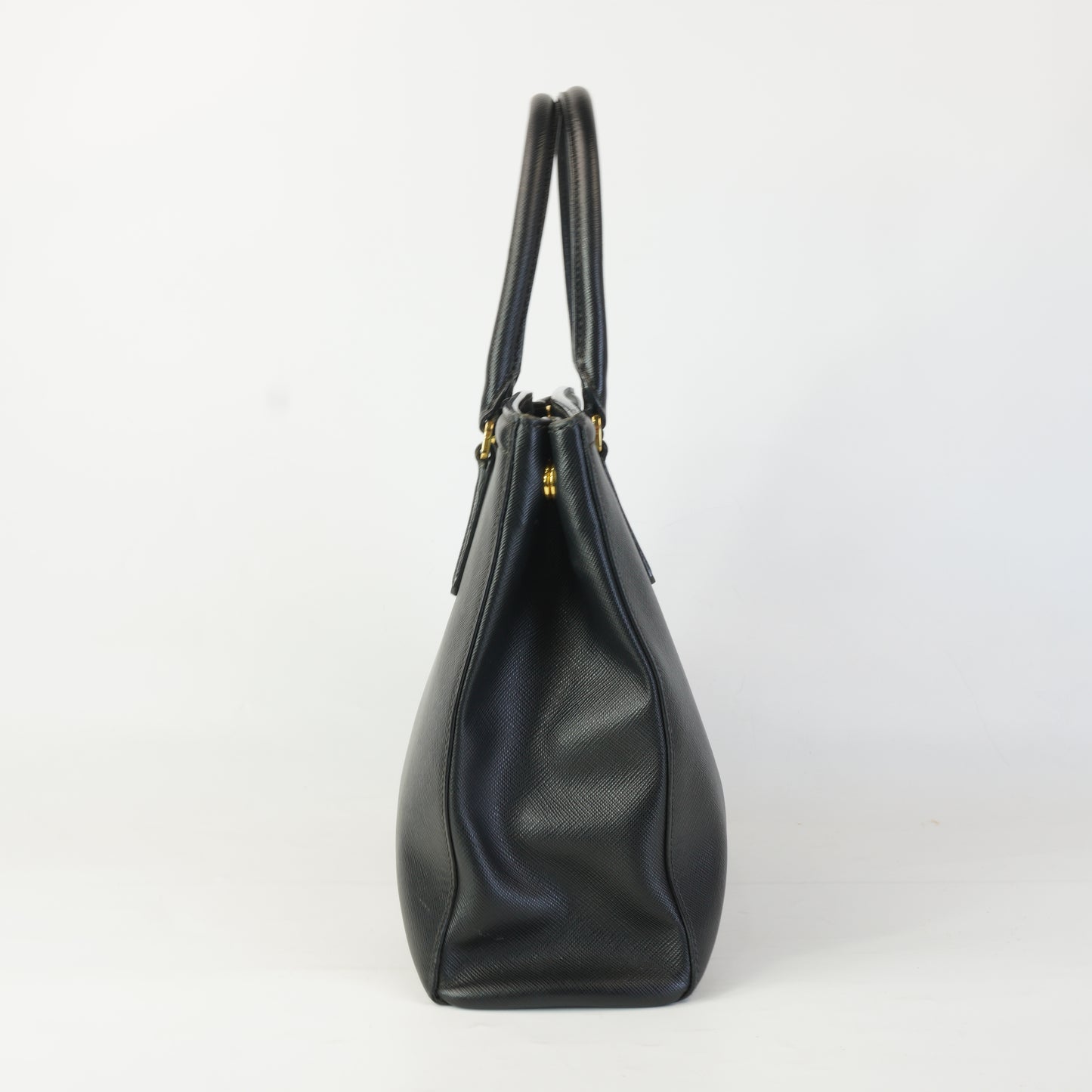 Prada Galleria Saffiano Leather Black GHW Medium