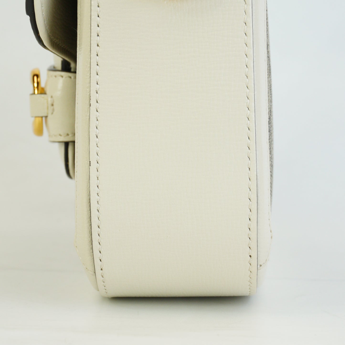 Gucci Horsebit 1955 White Trims Mini GHW