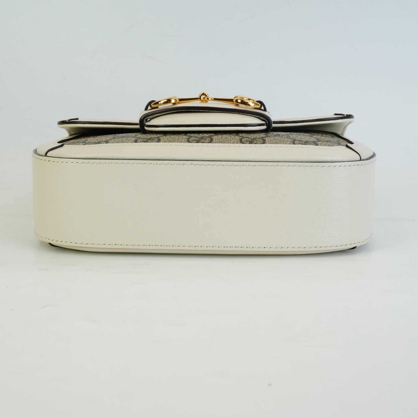 Gucci Horsebit 1955 White Trims Mini GHW