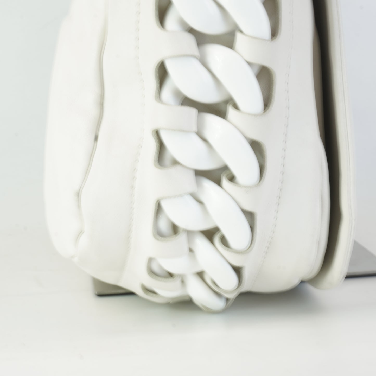 Chanel Modern Rhodoid Flap White