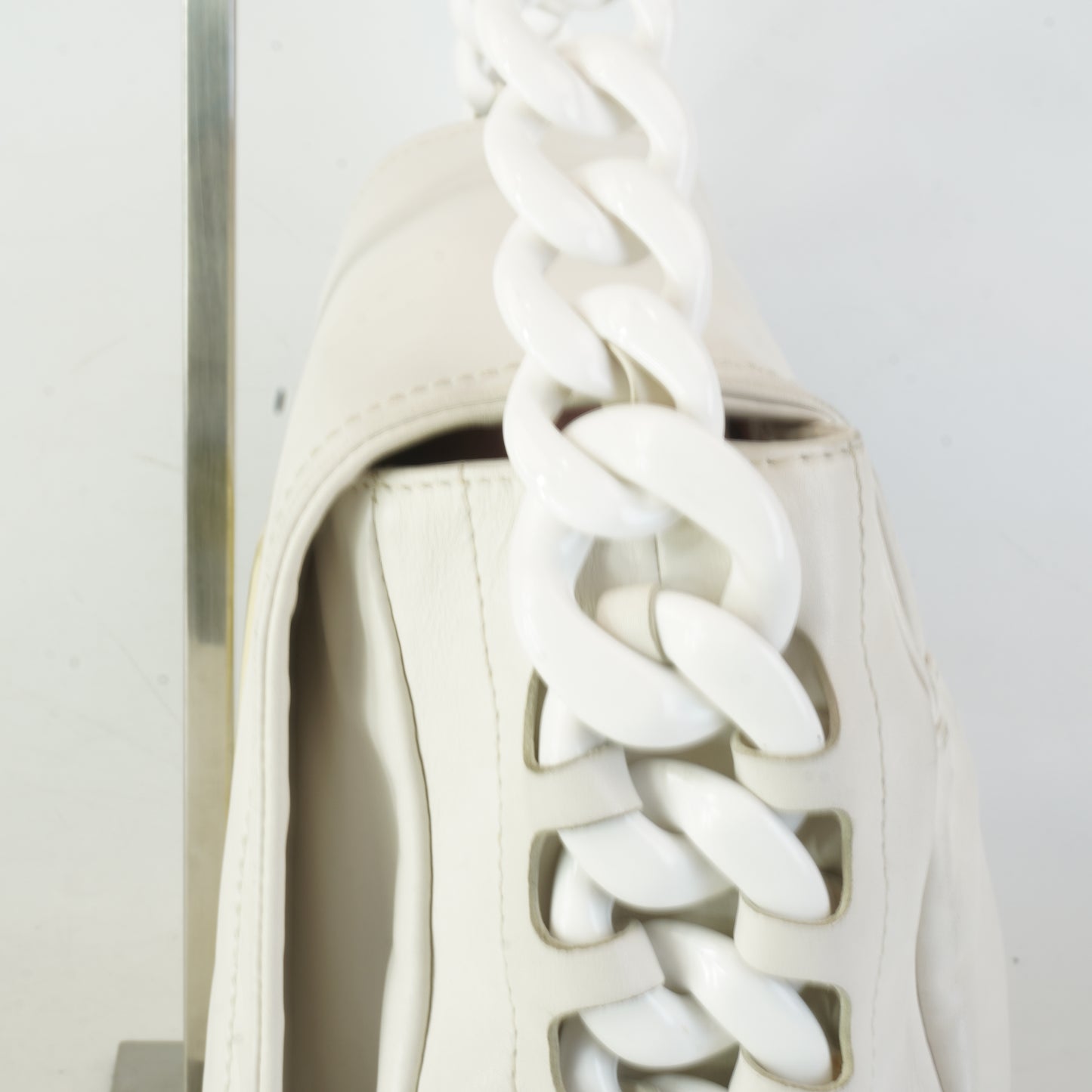 Chanel Modern Rhodoid Flap White