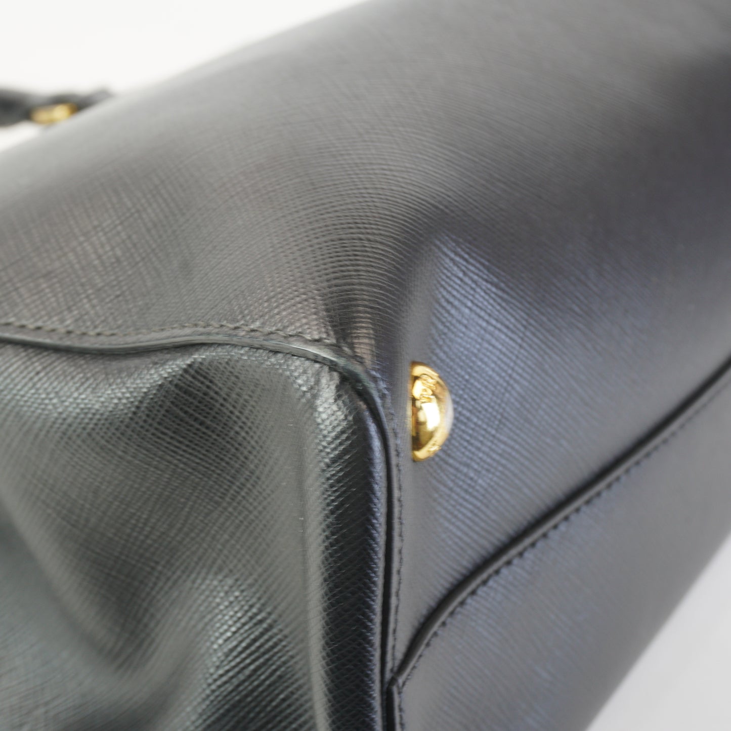 Prada Galleria Saffiano Leather Black GHW Medium