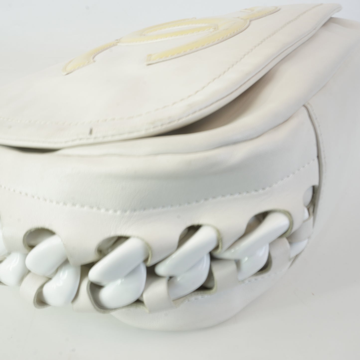 Chanel Modern Rhodoid Flap White