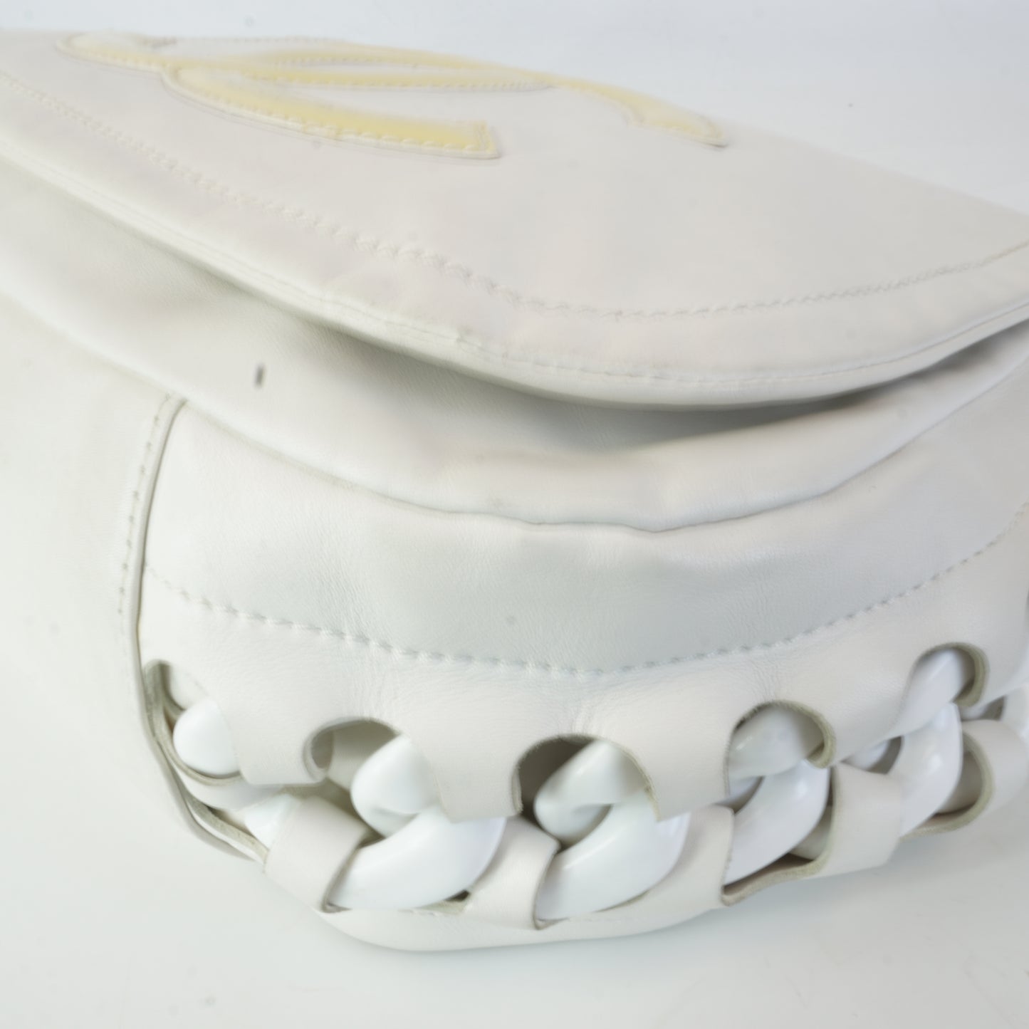 Chanel Modern Rhodoid Flap White