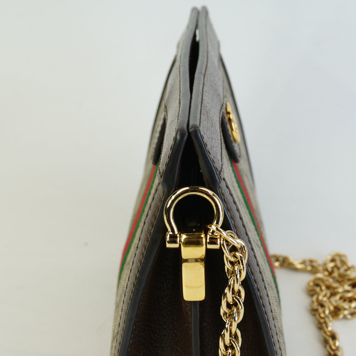 Gucci Ophidia GG Shoulder Bag Brown Trims Small GHW