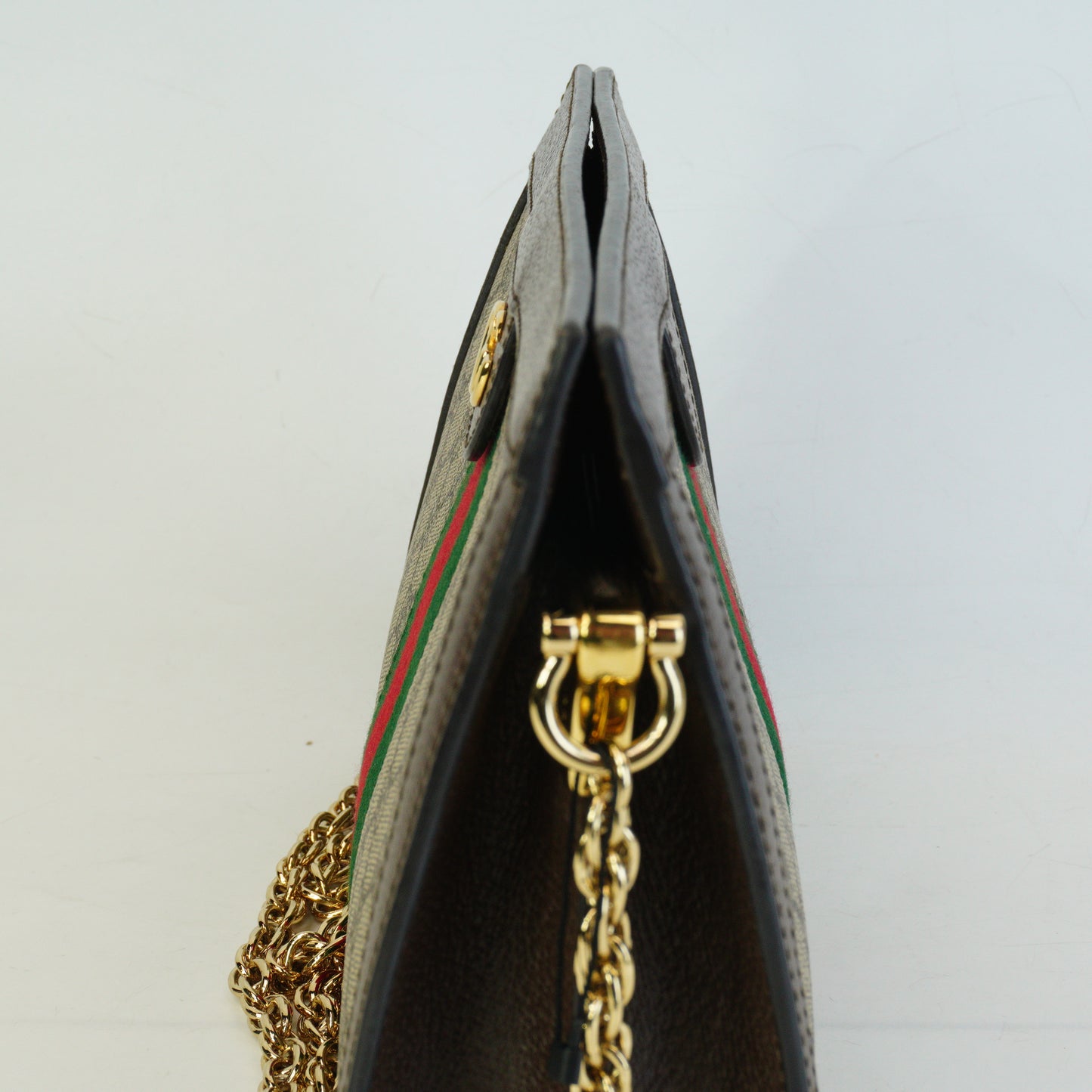 Gucci Ophidia GG Shoulder Bag Brown Trims Small GHW