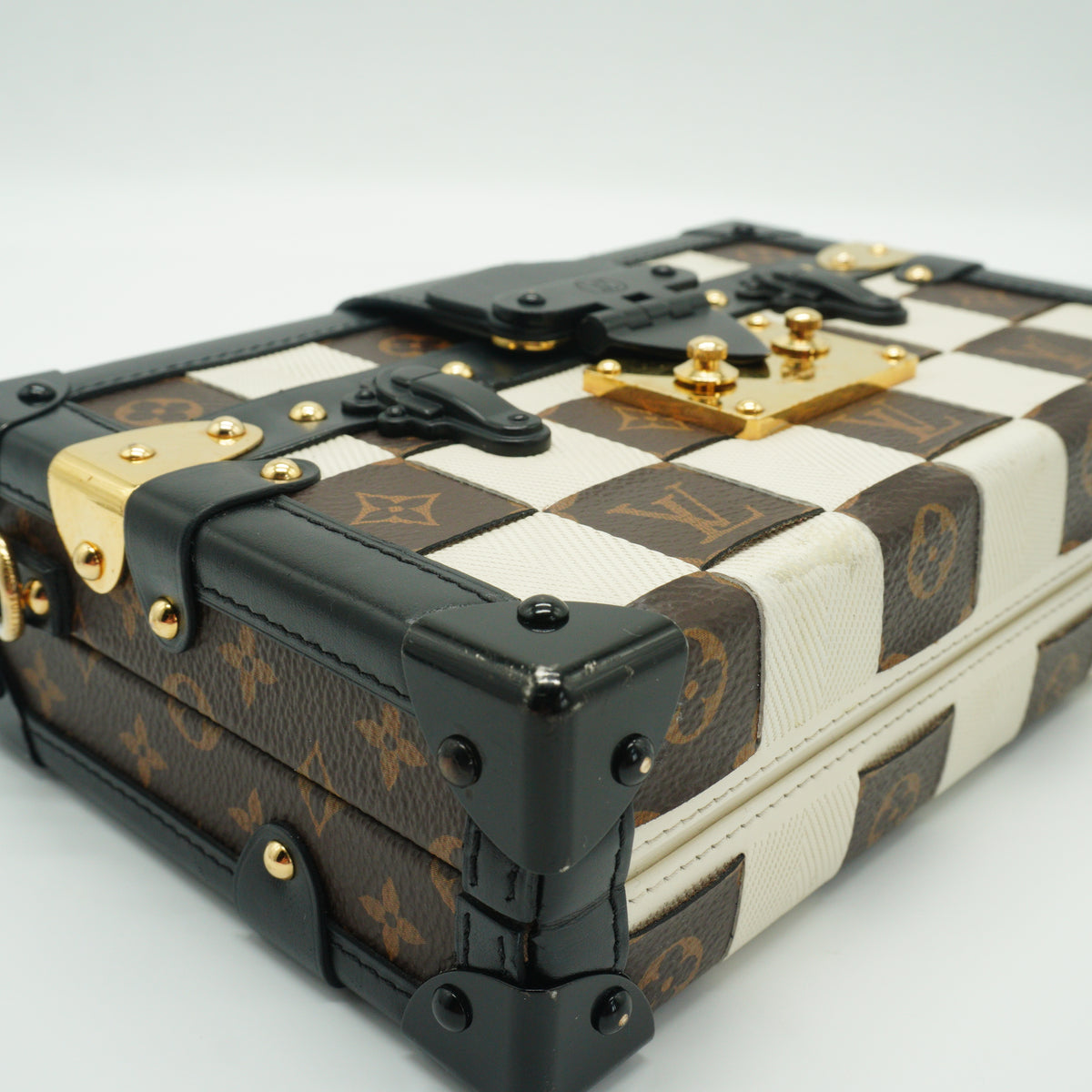Louis Vuitton	Damier Tressage Petite Malle Mini GHW