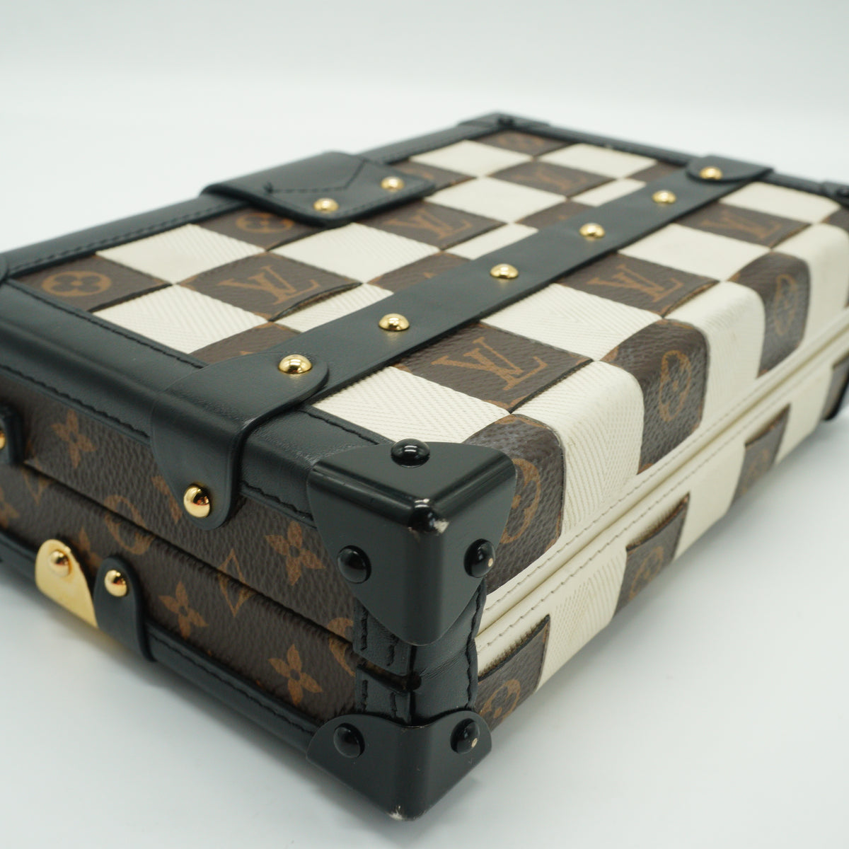 Louis Vuitton	Damier Tressage Petite Malle Mini GHW