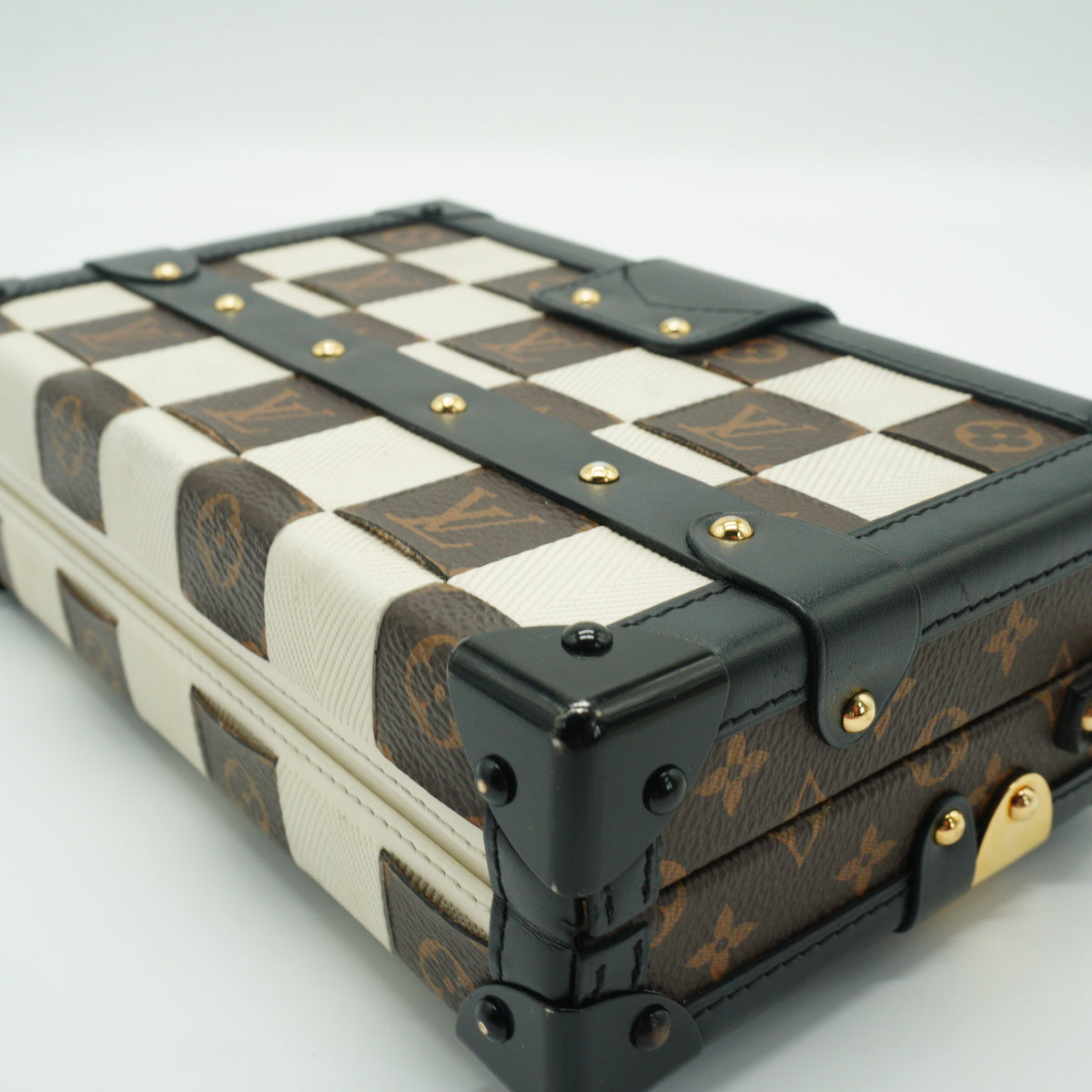Louis Vuitton	Damier Tressage Petite Malle Mini GHW