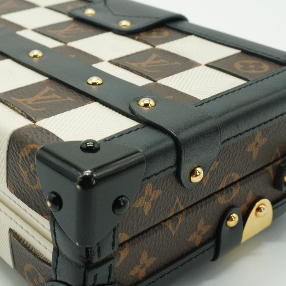 Louis Vuitton	Damier Tressage Petite Malle Mini GHW