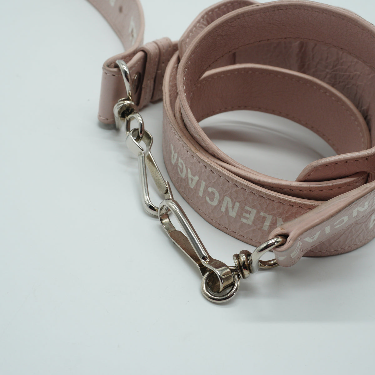 Balenciaga	Le City Small Distressed Leather Light Pink SHW