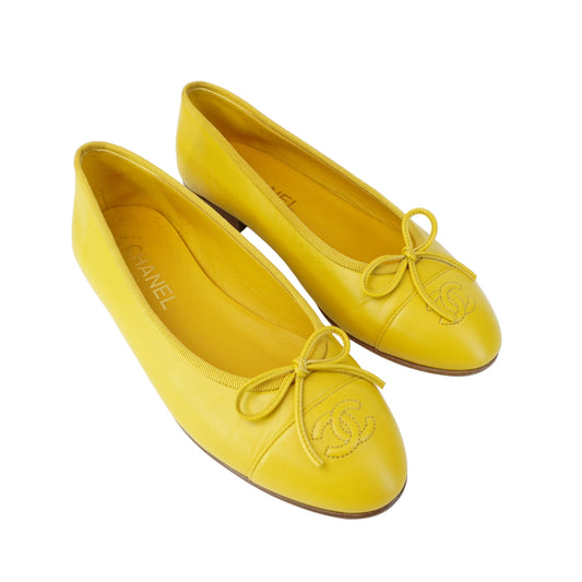 Chanel Ballet Flats Yellow