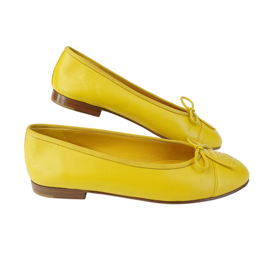 Chanel Ballet Flats Yellow