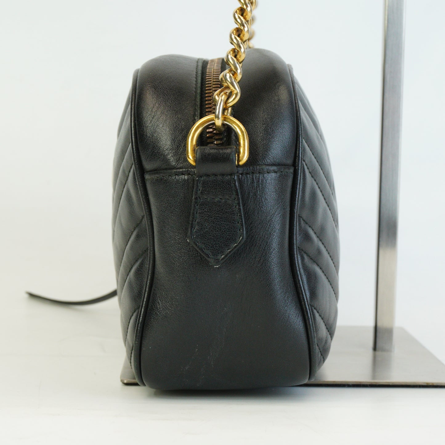 Gucci GG Marmont Matelasse Cambag Black Small GHW