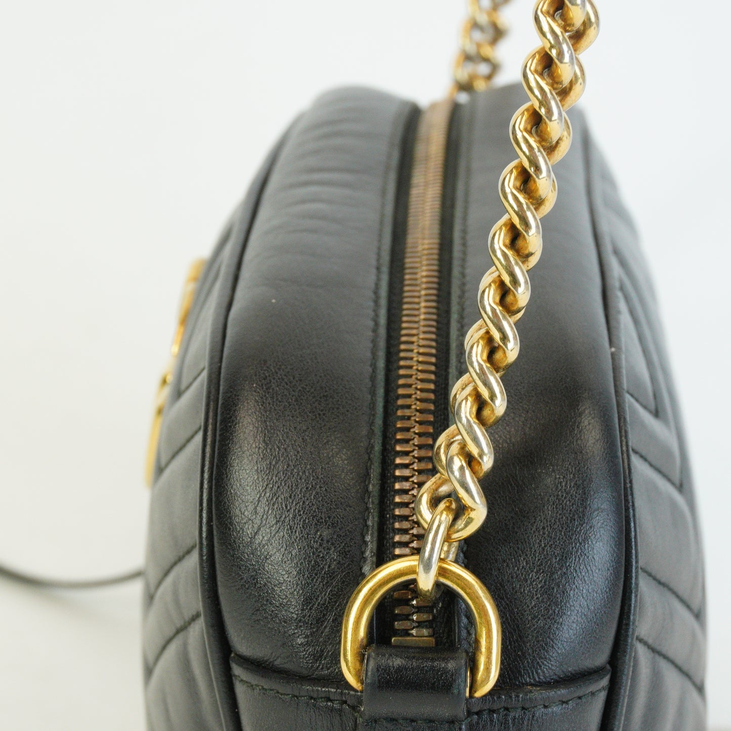 Gucci GG Marmont Matelasse Cambag Black Small GHW