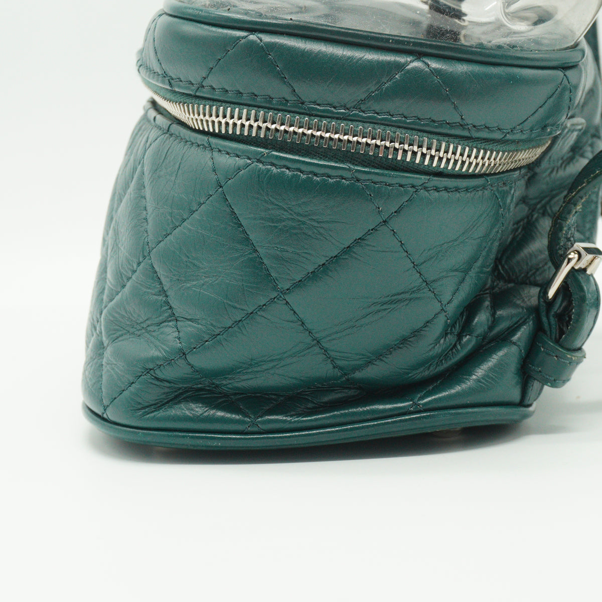 Chanel	PVC Transparent Vanity Flap Back pack Small SHW