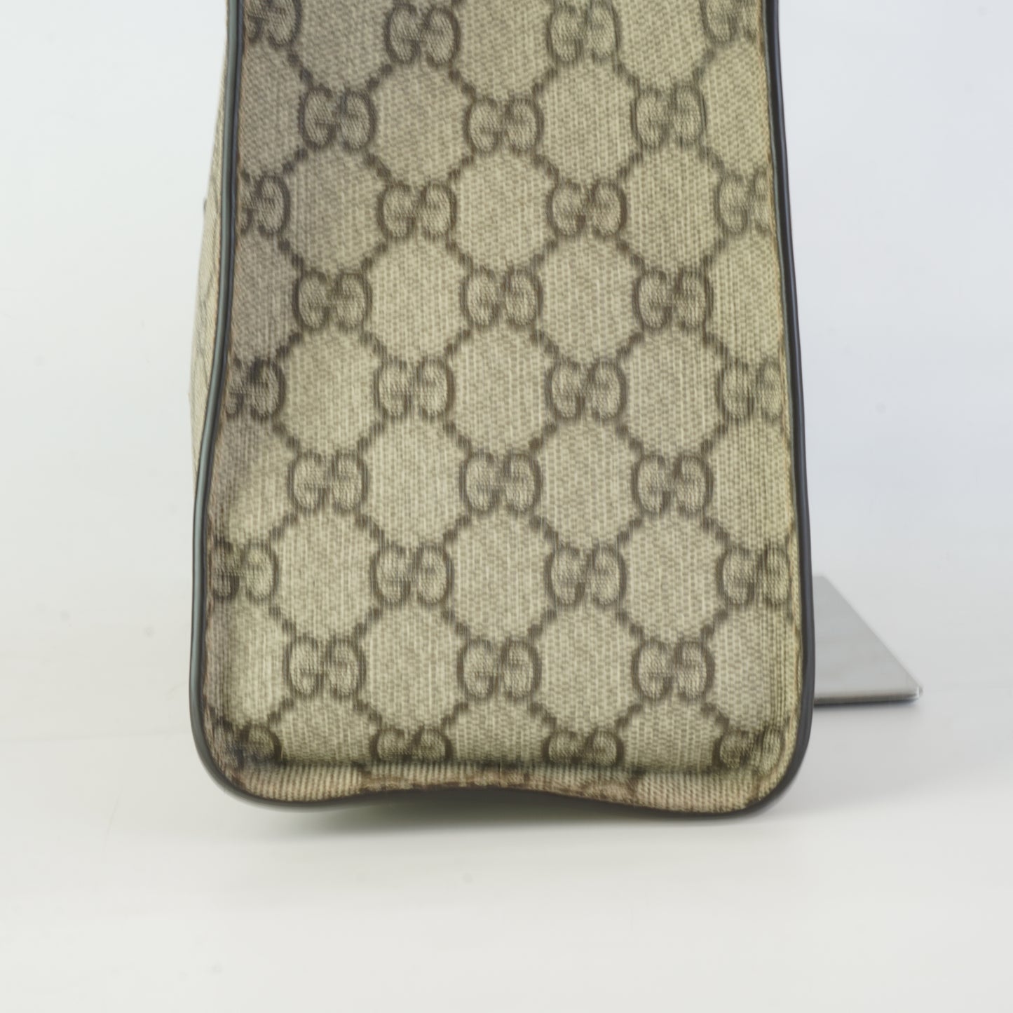 Gucci GG Supreme Padlock Small Shoulder Bag Brown