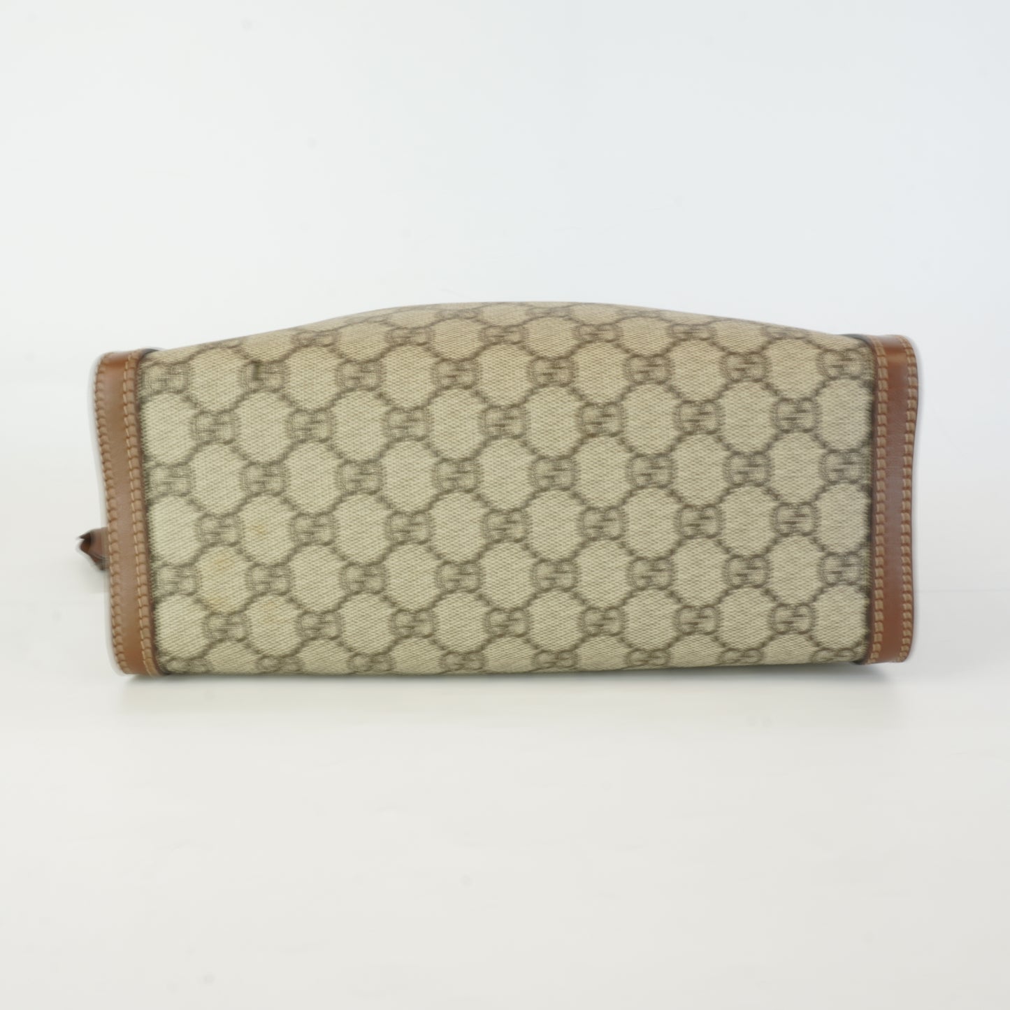 Gucci GG Supreme Padlock Small Shoulder Bag Brown