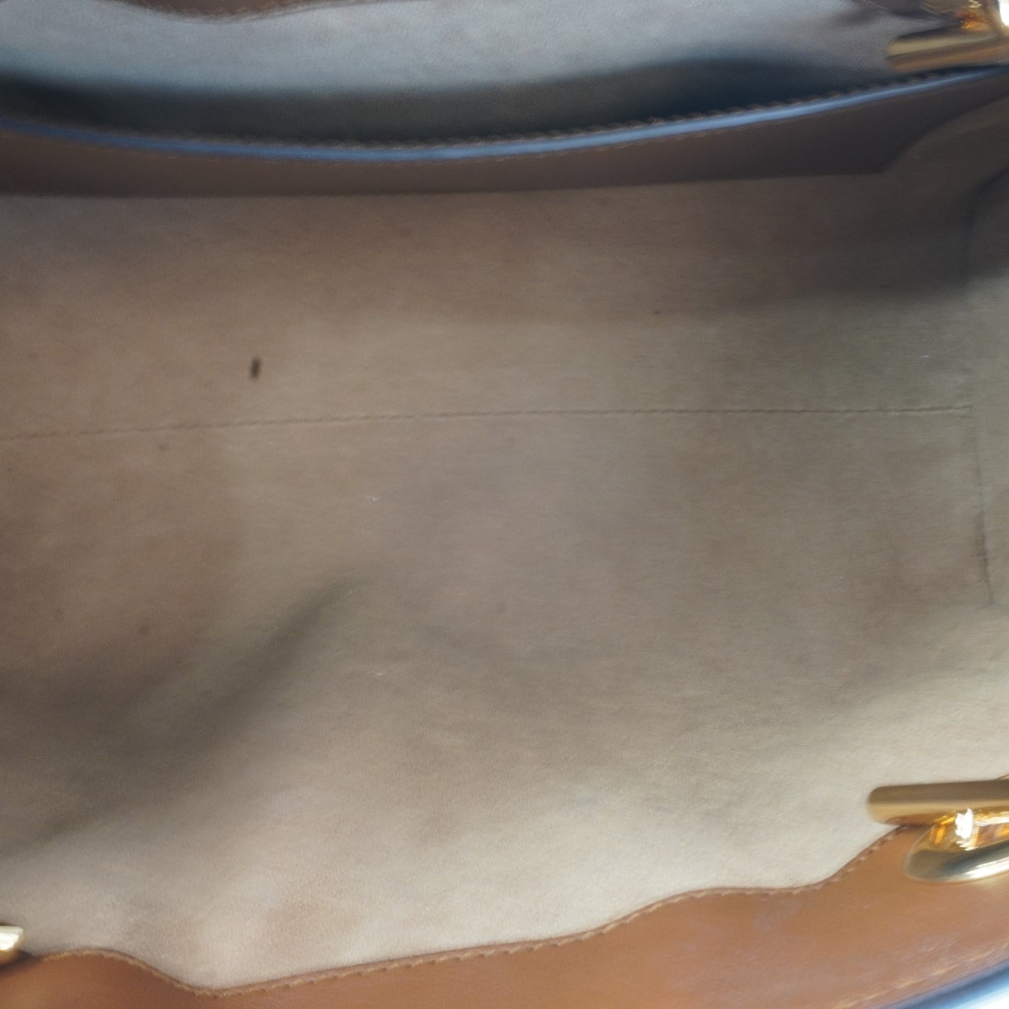 Gucci GG Supreme Padlock Small Shoulder Bag Brown
