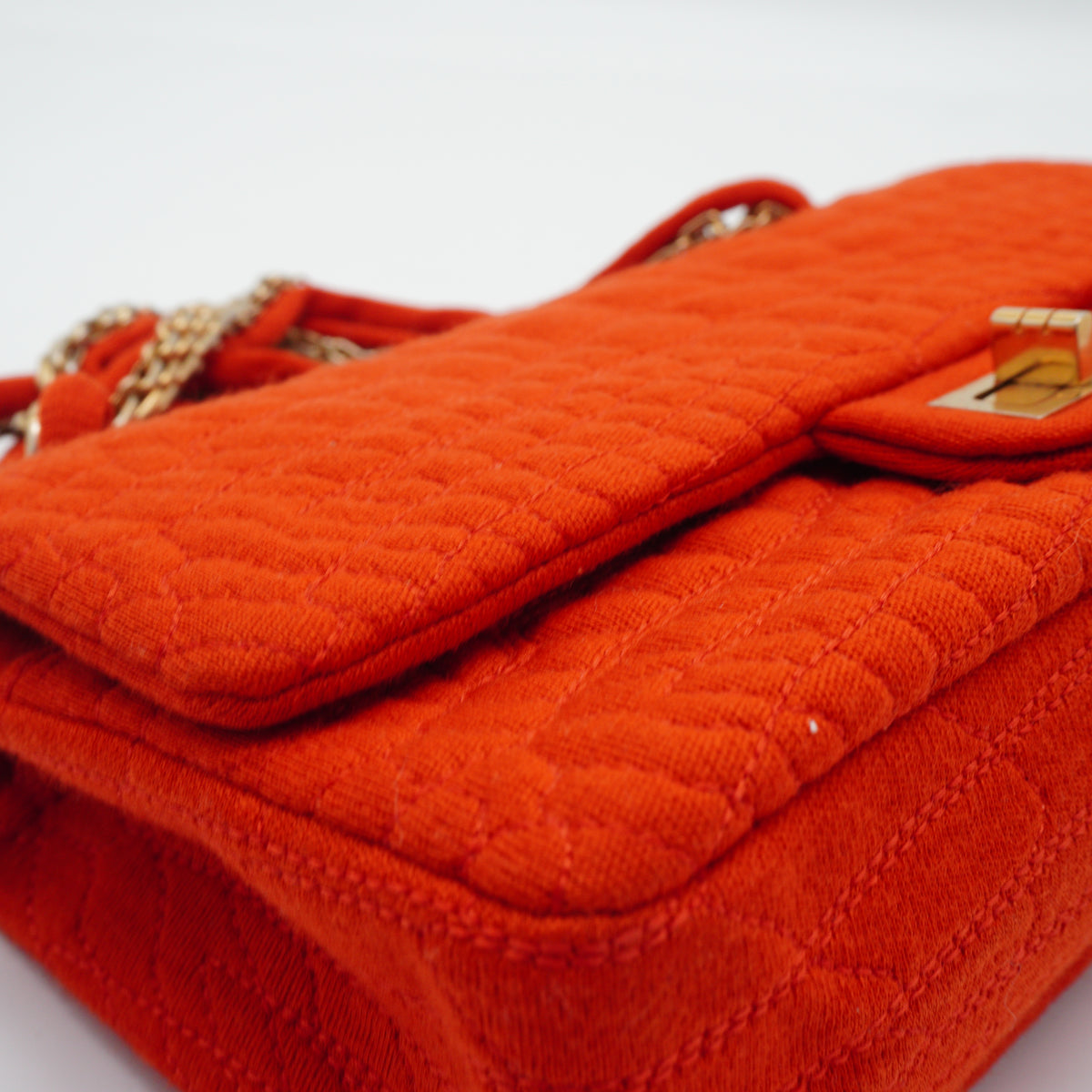 Chanel	Reissue 2.55 flap bag Orange Small GHW