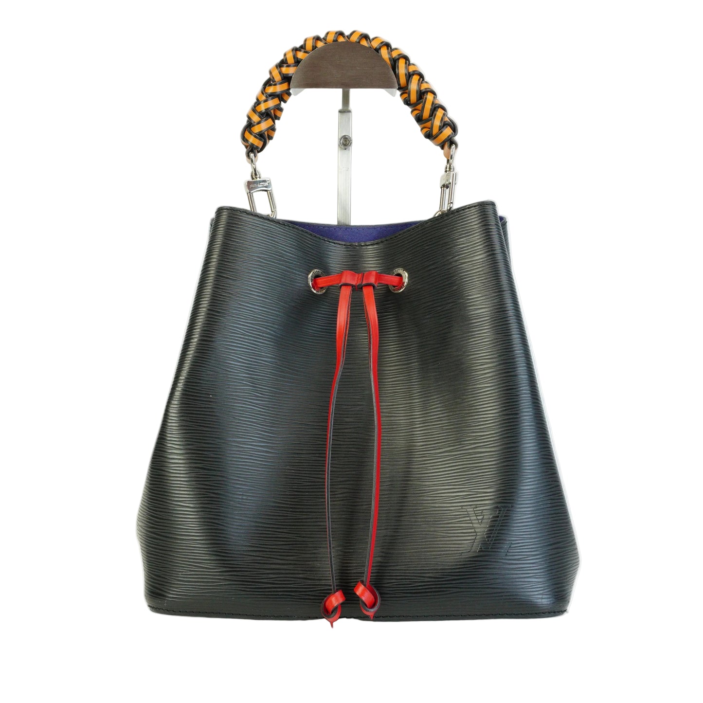 Louis Vuitton	NeoNeo BB Bucket Braided Bag Black,Blue,Red Medium SHW