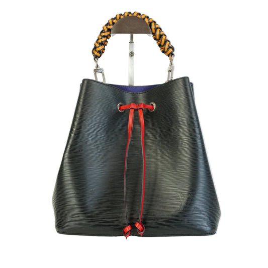 Louis Vuitton	NeoNeo BB Bucket Braided Bag Black,Blue,Red Medium SHW