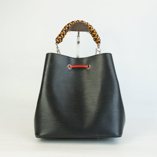 Louis Vuitton	NeoNeo BB Bucket Braided Bag Black,Blue,Red Medium SHW