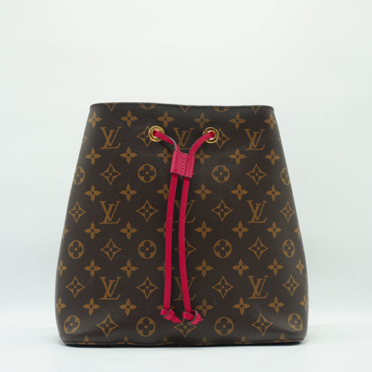 Louis Vuitton	NeoNoe MM Monogram Bucket bag Pink GHW