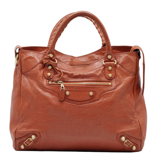 Balenciaga	Giant 21 Velo Marron Cognac GHW