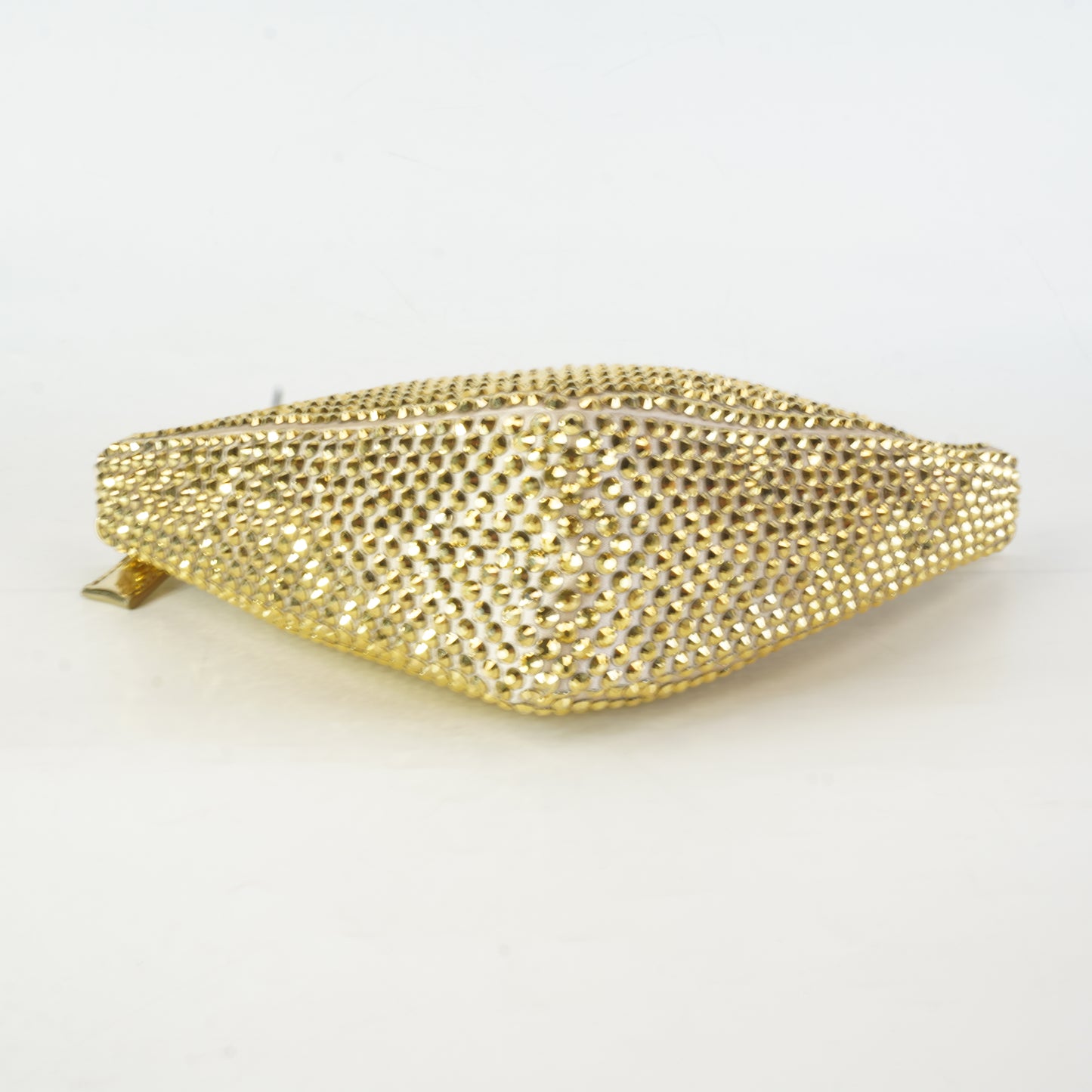 Prada Satin Crystal Triangle Pouch