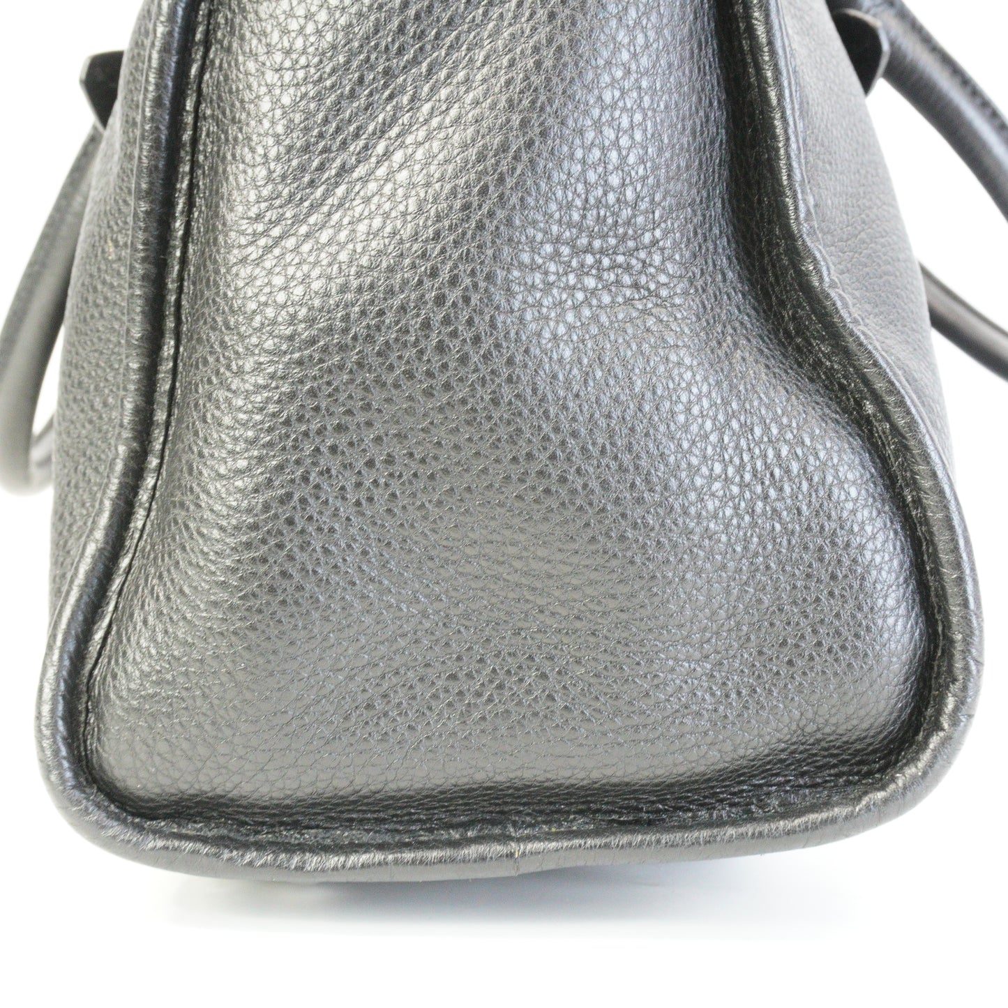 Prada Vitello Phenix Leather Zip Satchel Large Black SHW