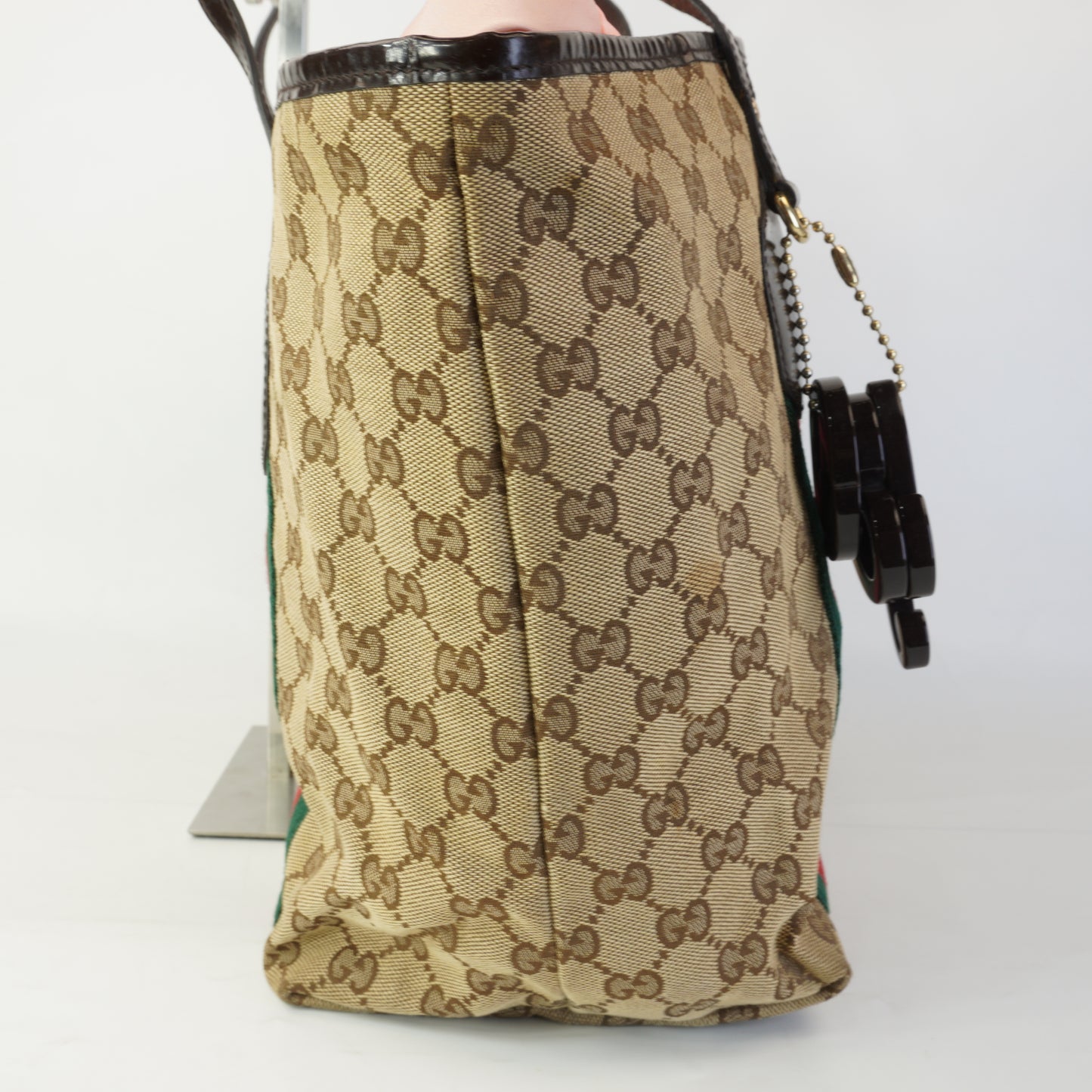 Gucci GG Canvas Jolie Web ote GHW Medium