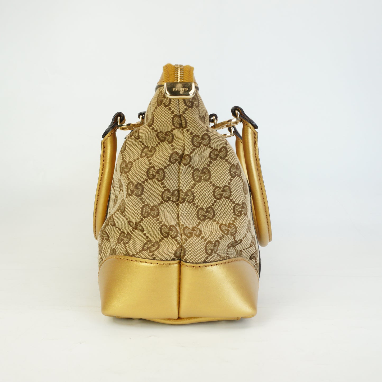 Gucci GG Canvas Lovely Heart Tote Small Gold Trims GHW