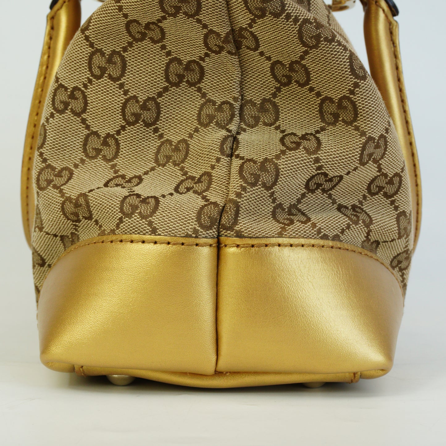 Gucci GG Canvas Lovely Heart Tote Small Gold Trims GHW
