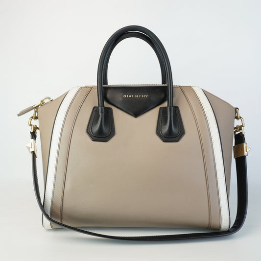 Givenchy Calfskin Medium Tri-color Antigona Leather