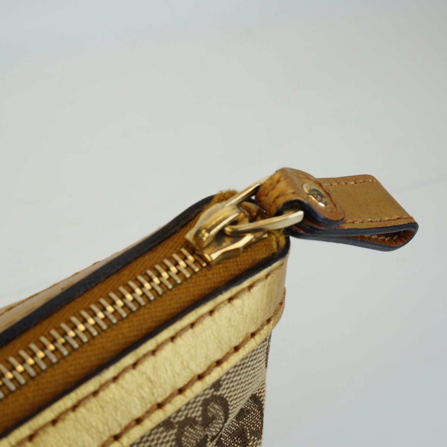 Gucci GG Canvas Lovely Heart Tote Small Gold Trims GHW