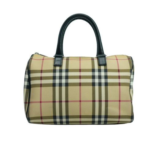 Burberry Nova Check Top Handle SHW Medium