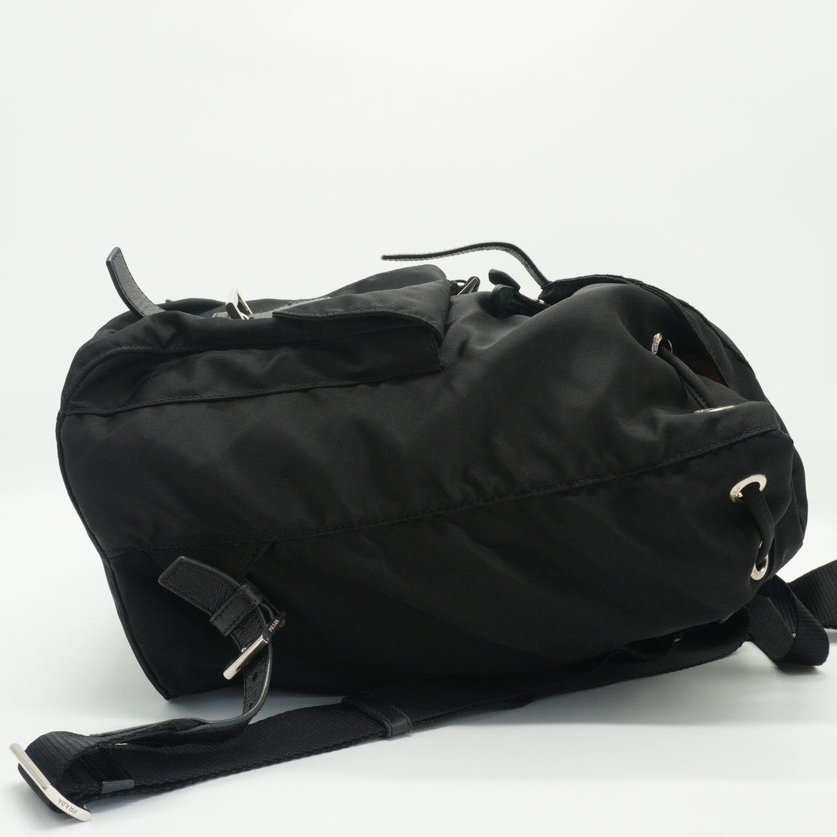 Prada	Vela Backpack Medium Nylon Black SHW