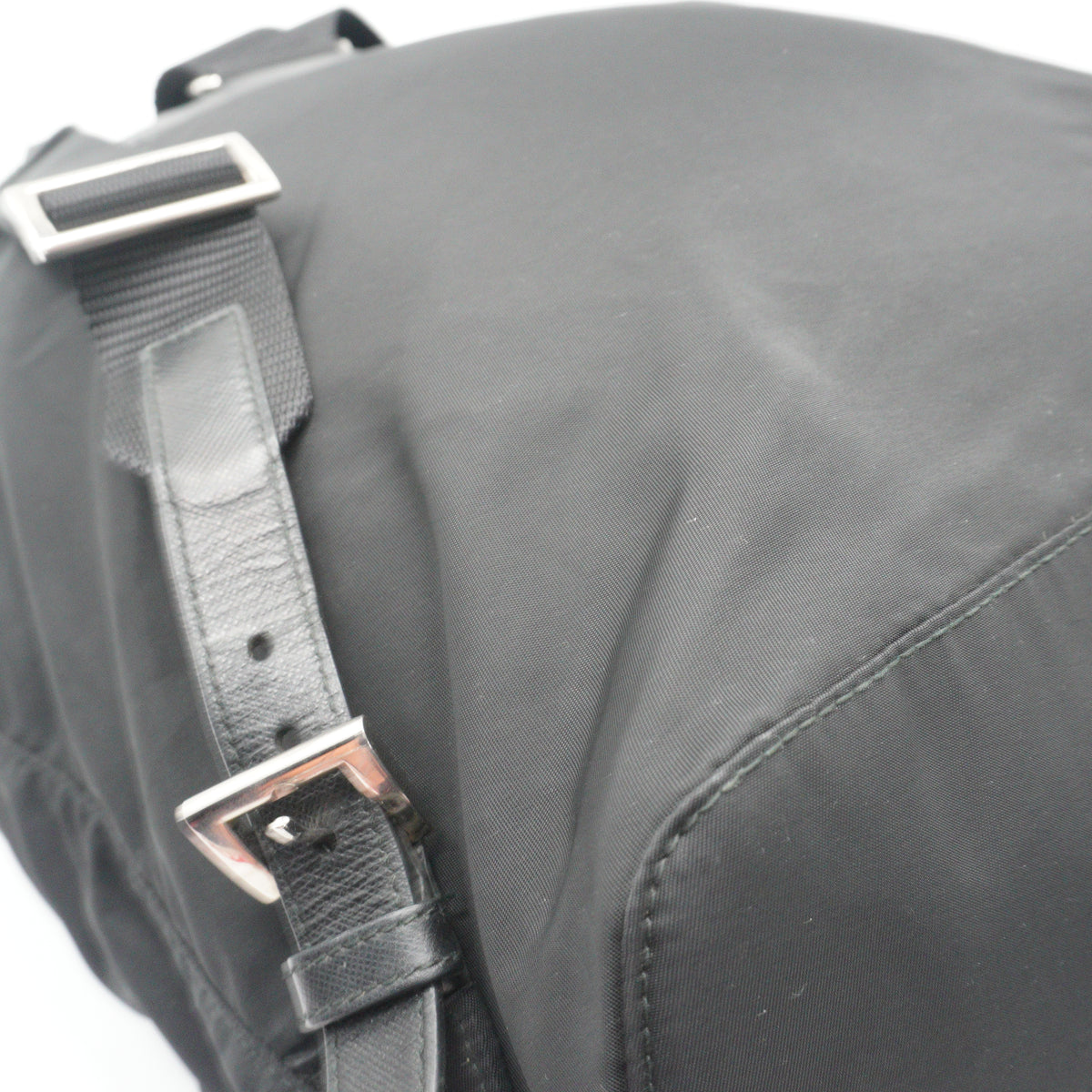 Prada	Vela Backpack Medium Nylon Black SHW